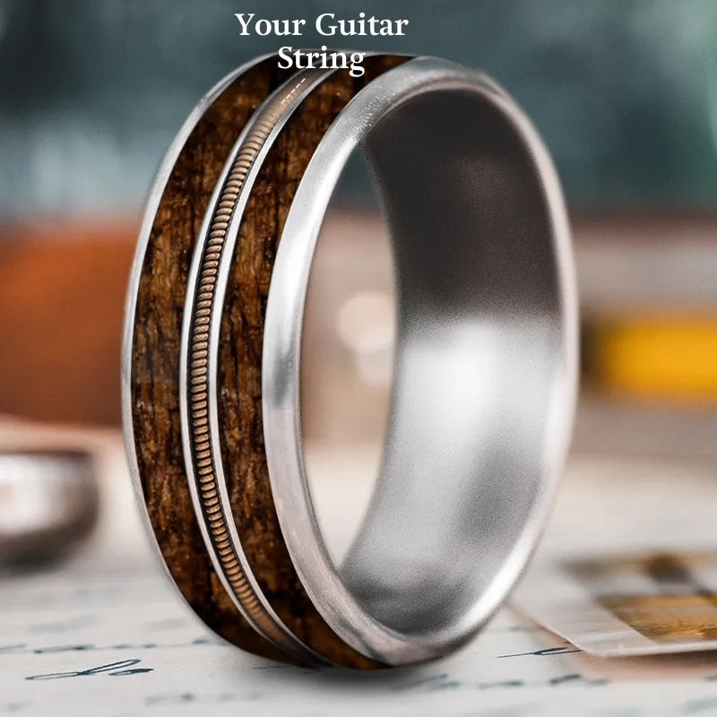 colorful rings for women-Custom Design - 3-Inlay Metal Center Ring MTohtLVJOolbXhRxK0TJupes