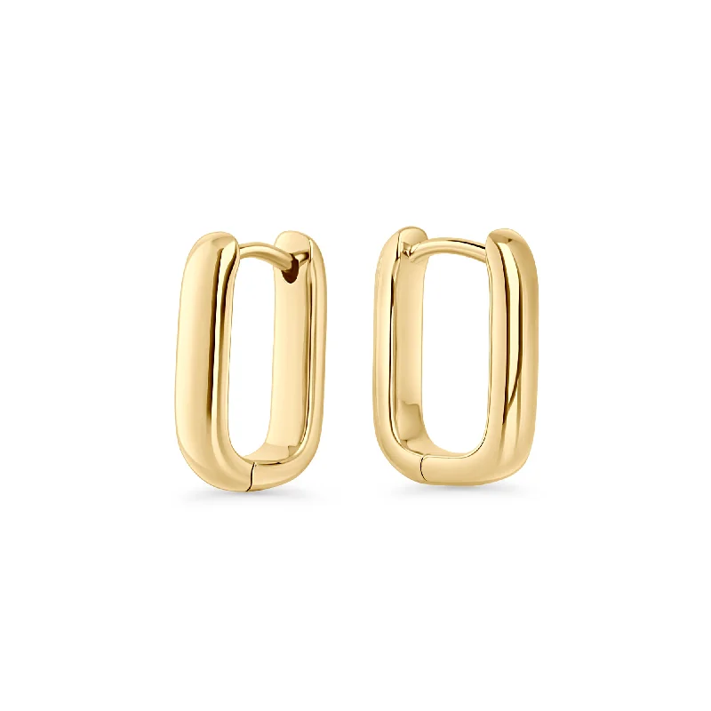 gold earrings for women-Suzie Small Huggie Earrings