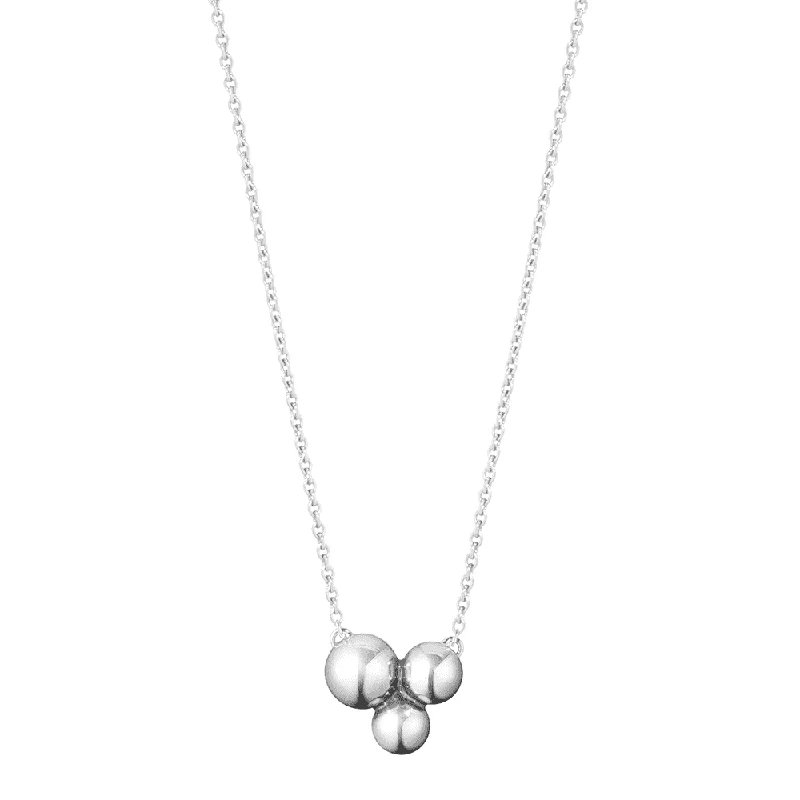 modern necklaces for women-Moonlight Sterling Silver 3 Grapes Pendant