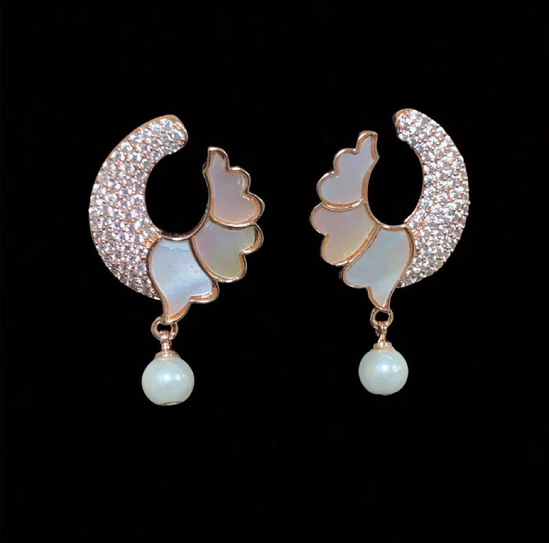 heart-shaped earrings for women-ET527 Mother of pearls earrings( READY TO SHIP) and