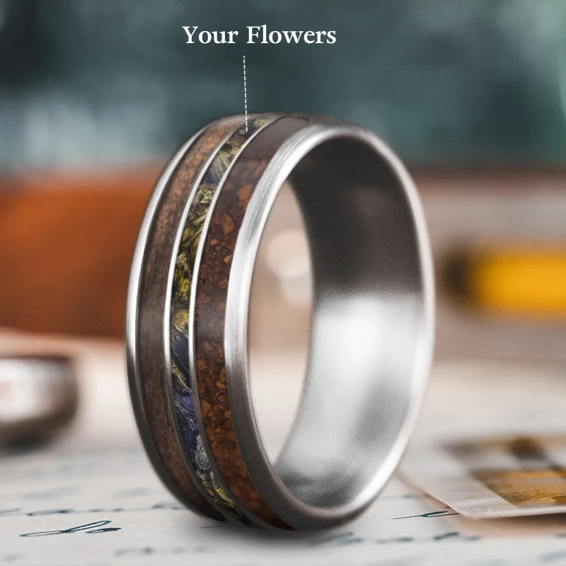 custom-made rings for women-Custom Design - 3-Inlay Narrow Center qlxLiXNbwg8vtetpbSYWo7CW