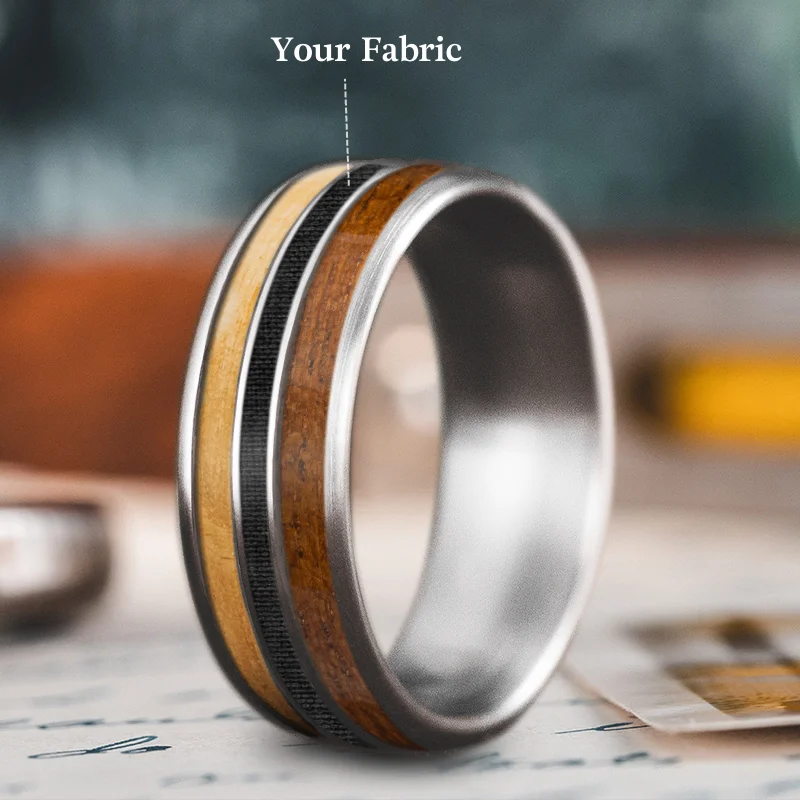 adjustable rings for women-Custom Design - 3-Inlay Narrow Center EUmloSr2jjDAJazJ-kDHFshQ