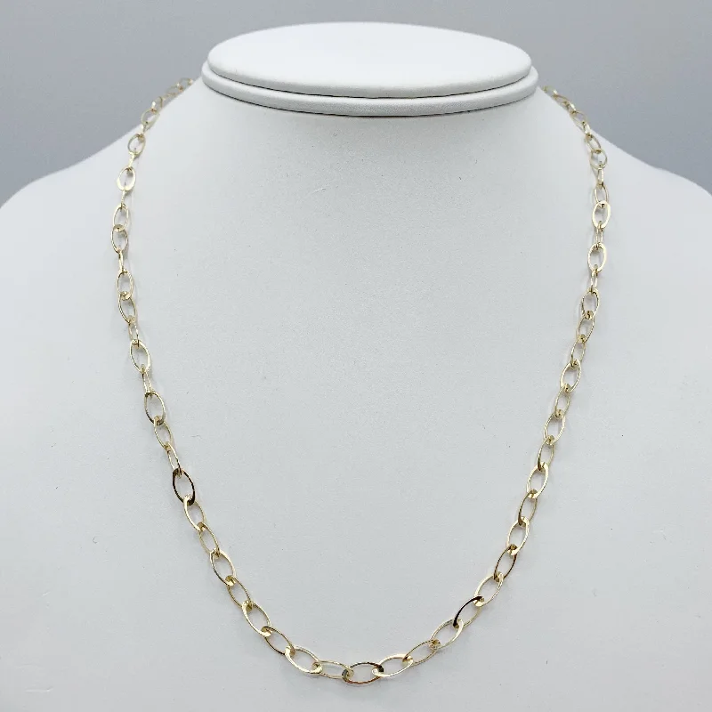 gold necklaces for women-Large Golden Link Chain