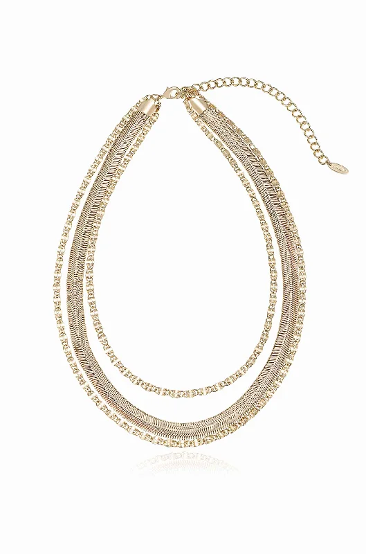 long necklaces for women-Supreme Mixed Chain Layered Necklace