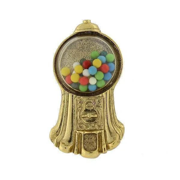 vintage pin brooches for women-1928 Jewelry Vintage Gumball Machine Brooch