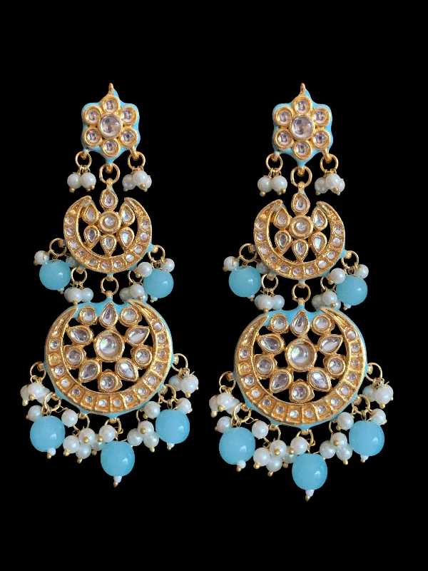 crystal stud earrings for women-DER142 Irina turquoise earrings ( READY TO SHIP  )