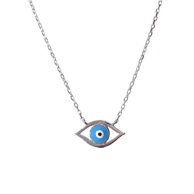 diamond necklaces for women-Evil Eye Turquoise Necklace