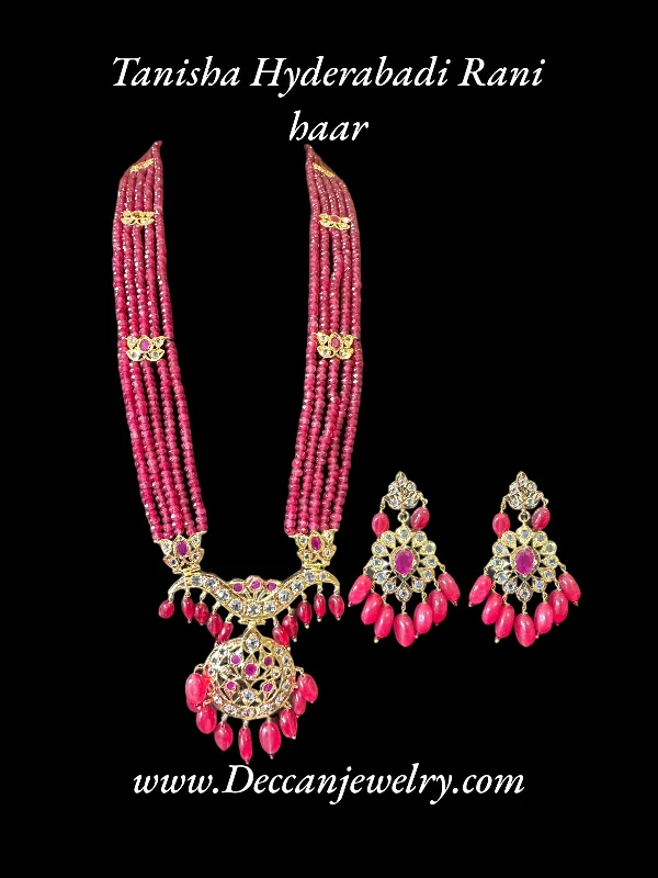 personalized earrings for women-DLN15 Tanisha rani haar  with earrings ( READY TO SHIP )