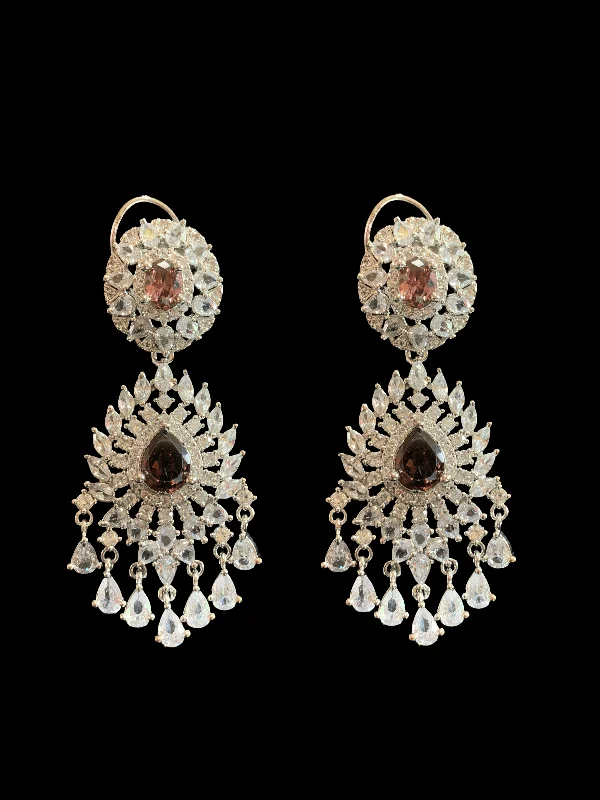 zircon earrings for women-Manahil cz earrings   DER12 ( READY TO SHIP )