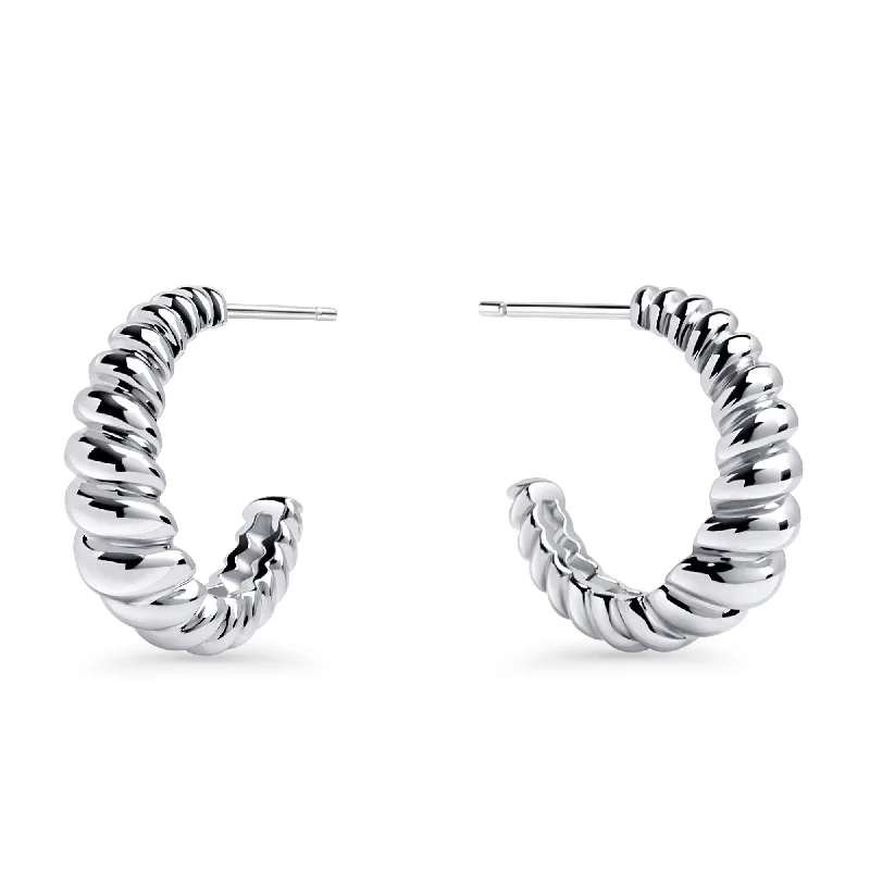 long earrings for women-Salerno Hoop Earrings