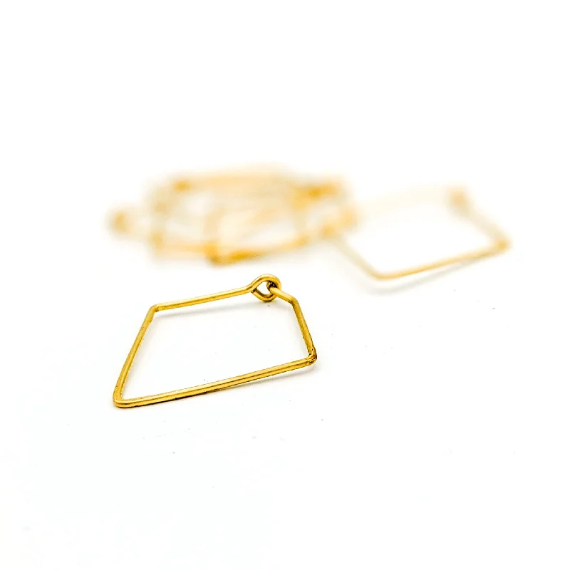 small stud earrings for women-Mini Diamond Hoops in 14k Gold Fill - Minimalist Everyday Lightweight Earrings