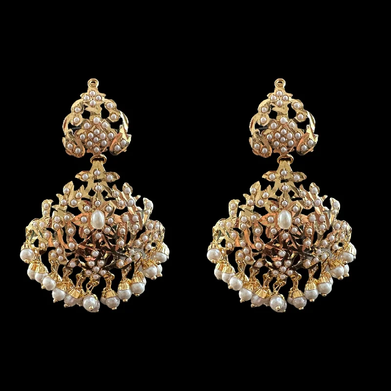 small earrings for women-DER617 jadau earrings with pearls ( READY TO SHIP )