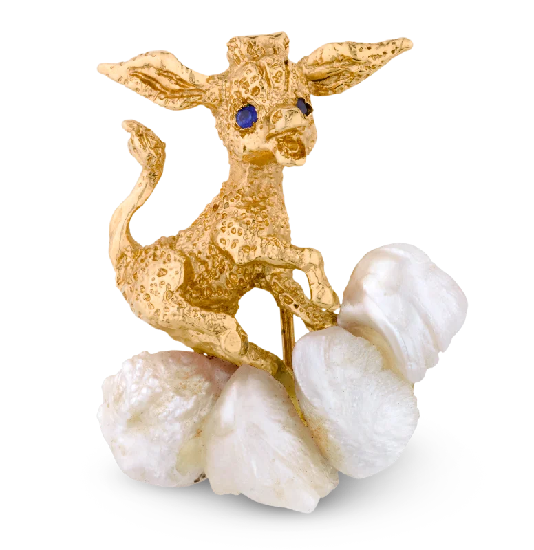 square brooches for women-John F. Kennedy's Donkey Brooch