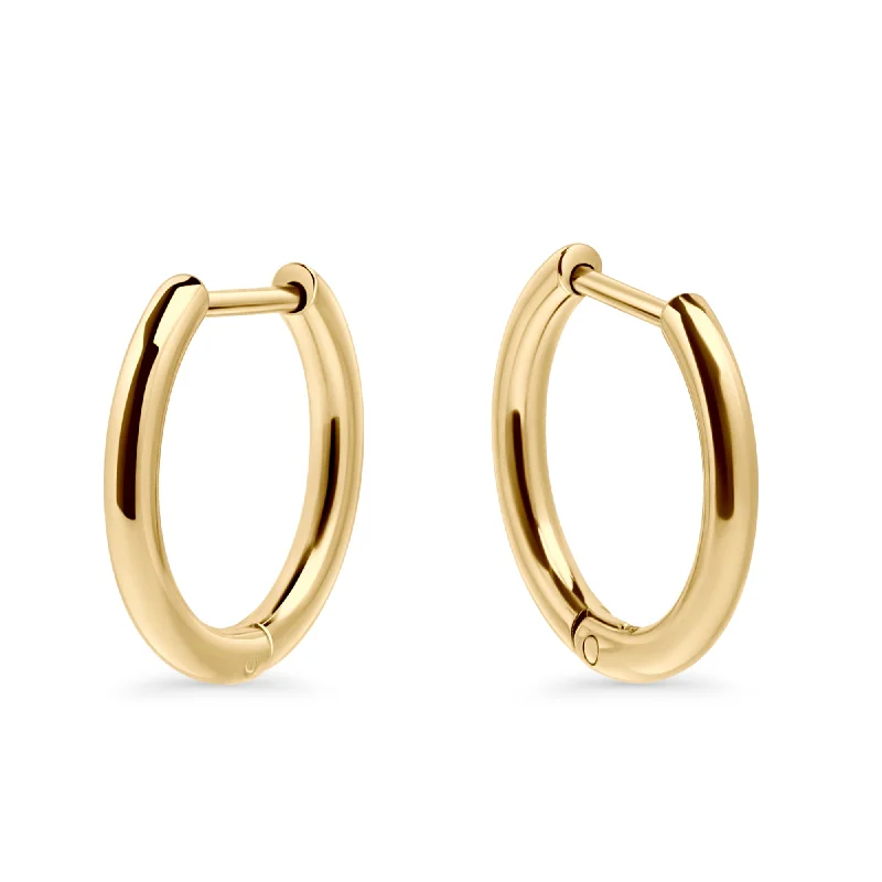 clip-on earrings for women-Felipe Medium Huggie Earrings