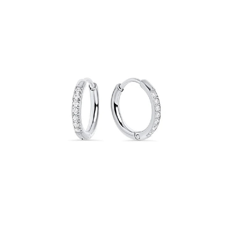 large hoop earrings for women-Stacks Chic Huggie Earrings