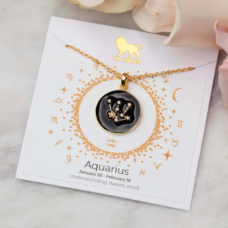 inspirational necklaces for women-Zodiac Constellation Pendant