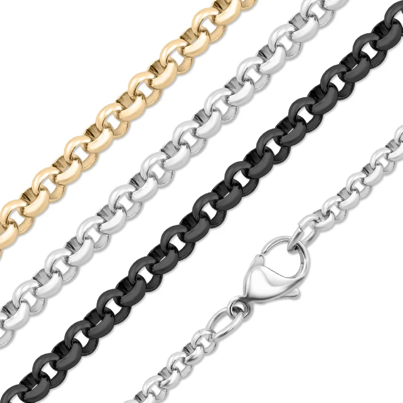 unique necklaces for women-Stainless Steel Rolo Chain / CHN9950