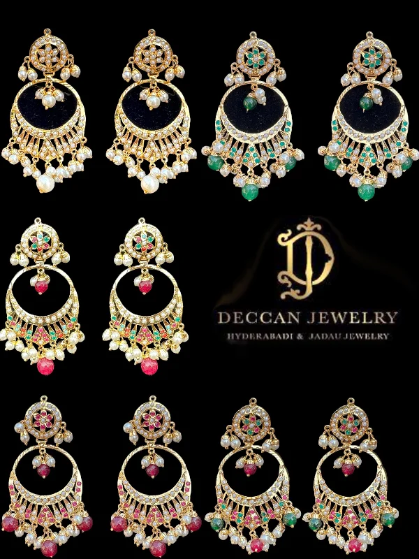 gold drop earrings for women-DER423 Jadau earrings ( READY TO SHIP )