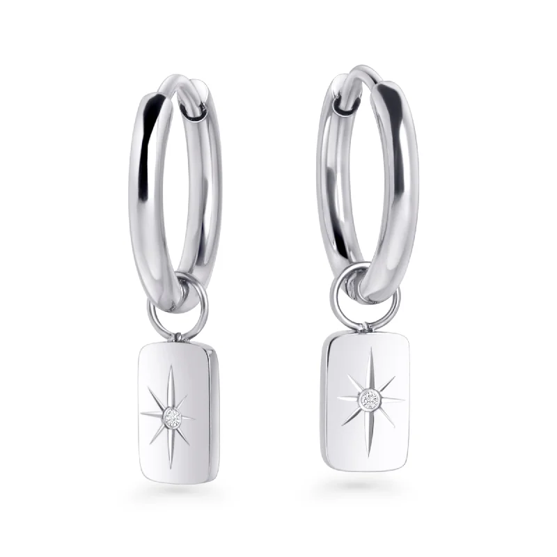 trendy earrings for women-Polaris Huggie Earrings