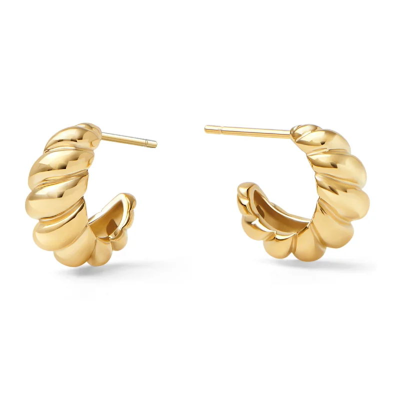 chic earrings for women-Cora II Hoop Earrings