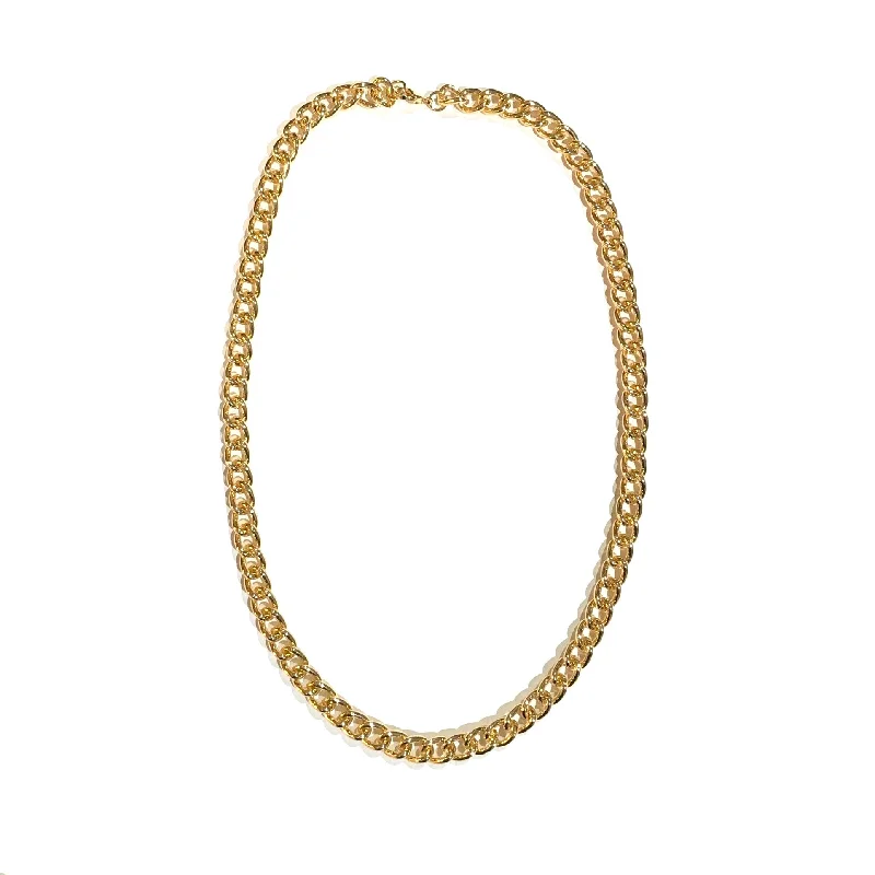 layered gold necklaces for women-Gold Filled 20” Cuban Chain Necklace