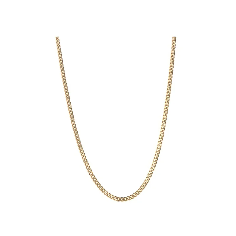 minimalist silver necklaces for women-Curb Chain