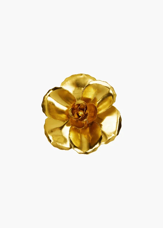 fashion brooches for women-Gladiolus Brooch -- Gold