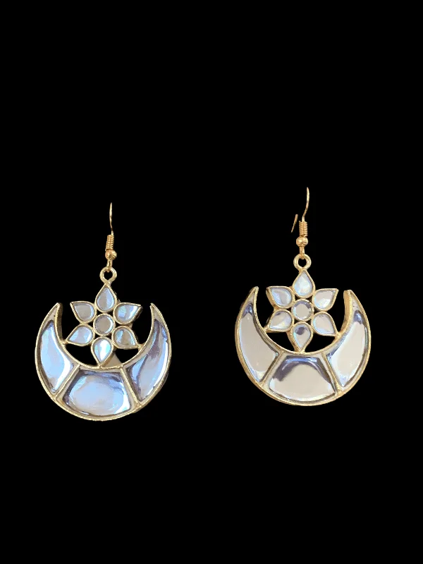 minimalist gold earrings for women-DER156  Niswa farshi kundan earrings  (READY TO SHIP )