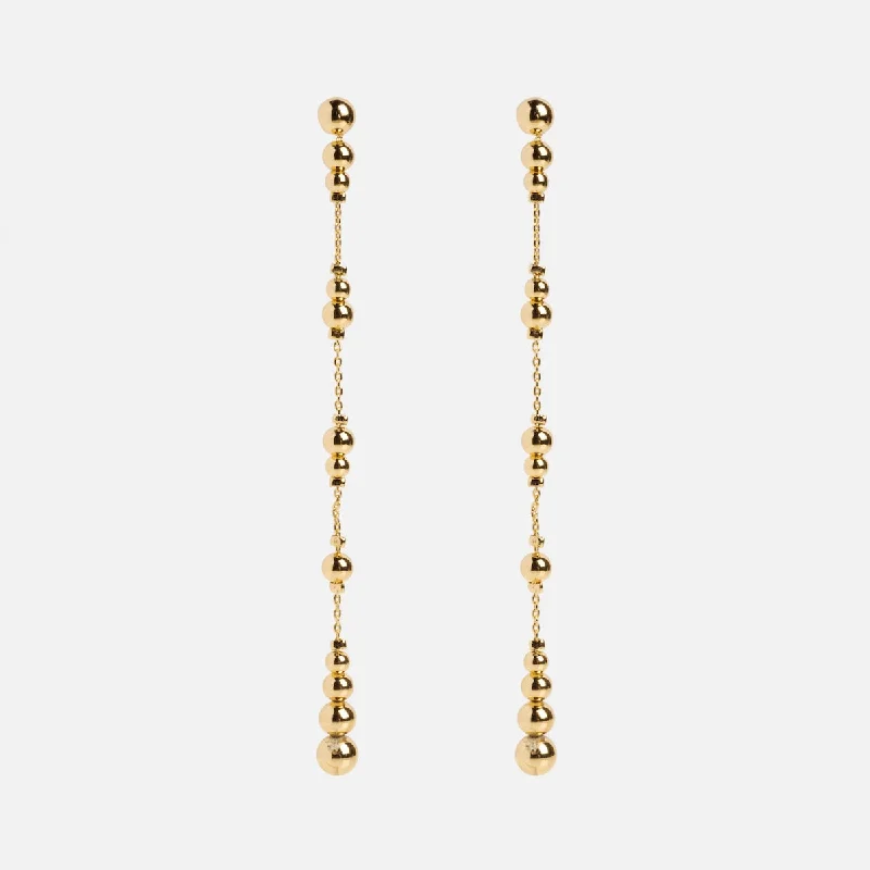 clip-on earrings for women-Gold Betsy Earrings