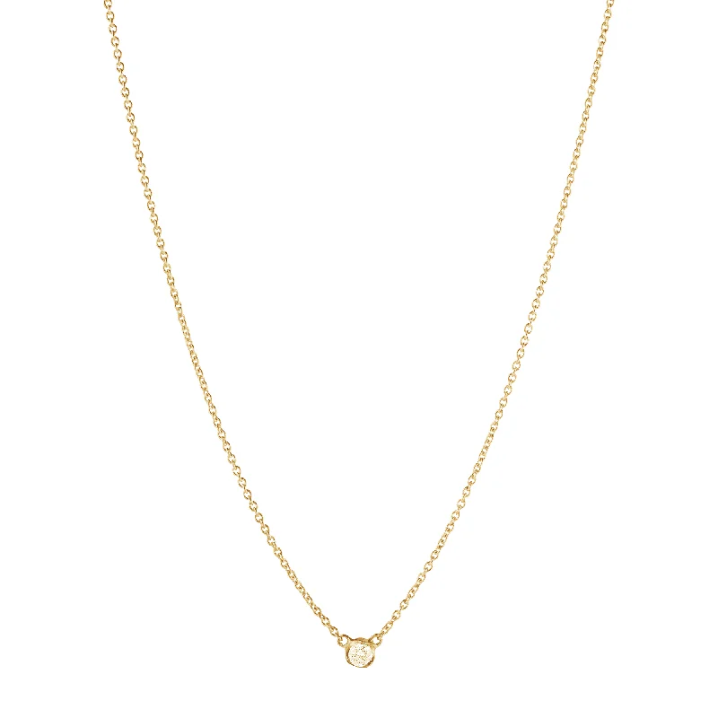 beaded necklaces for women-Signature Diamonds 18ct Yellow Gold Diamond Solitaire Pendant