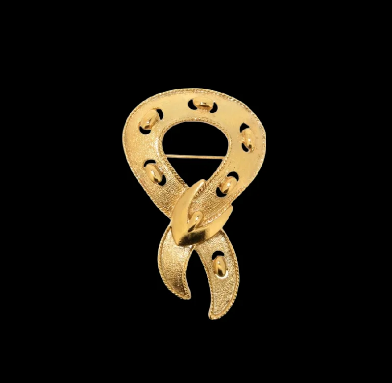 elegant brooch pins for women-Gold Buckle Brooch