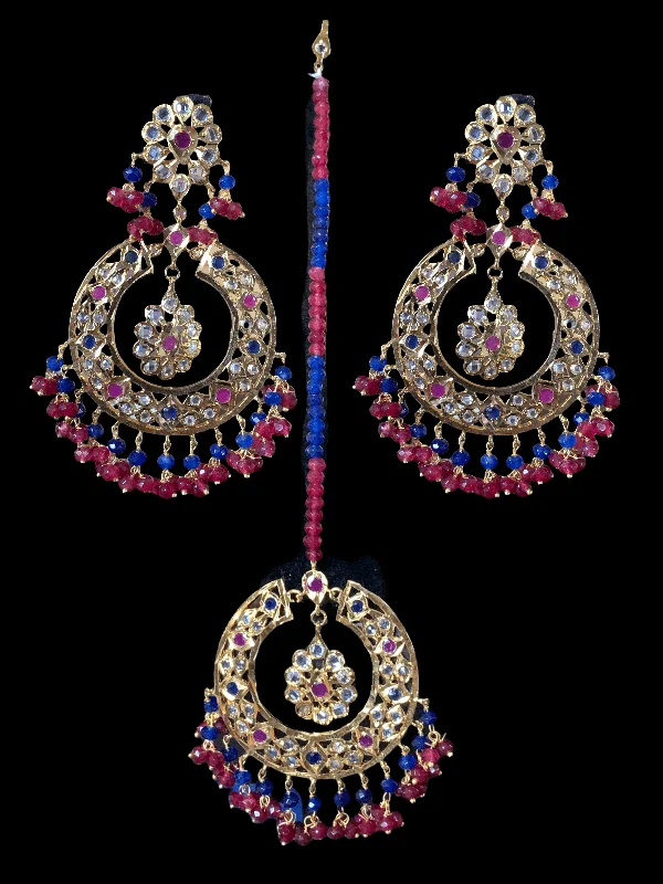 zirconia earrings for women-DJET11 REEBA earrings tika ( SHIPS IN 3 WEEKS )