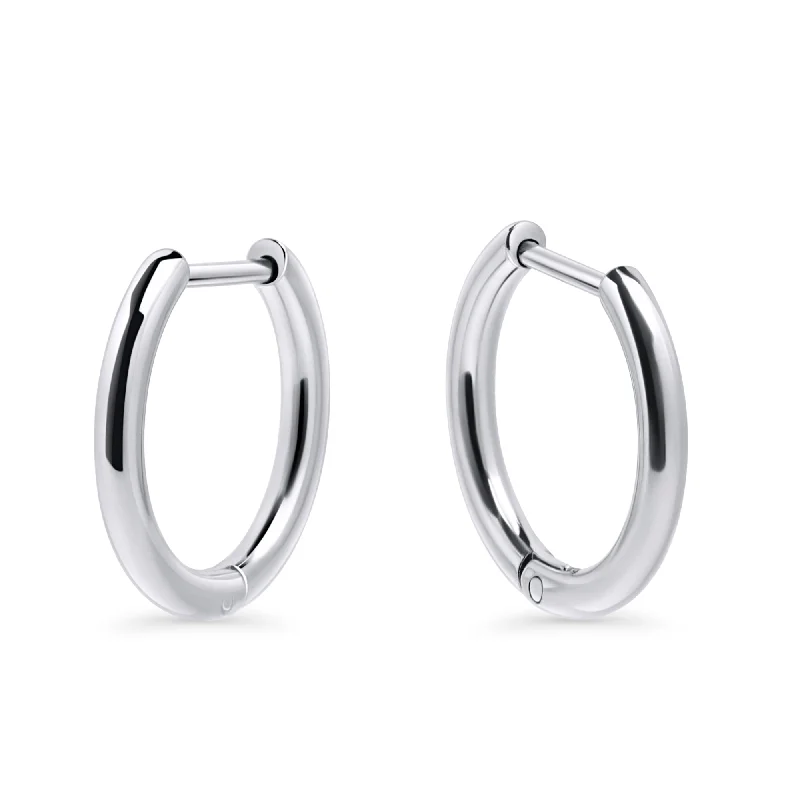 pearl earrings for women-Felipe Medium Huggie Earrings