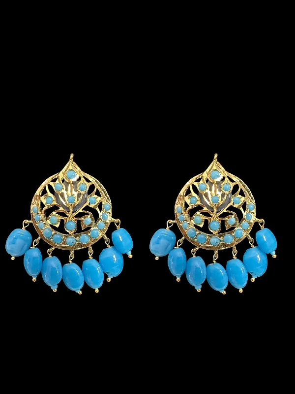 boho earrings for women-ET540 Asmee earrings in turquoise  (READY TO SHIP )