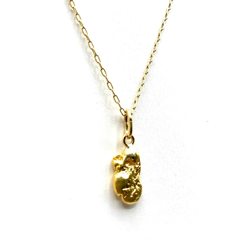 birthday gift necklaces for women-Pure Gold Nugget from Alaska