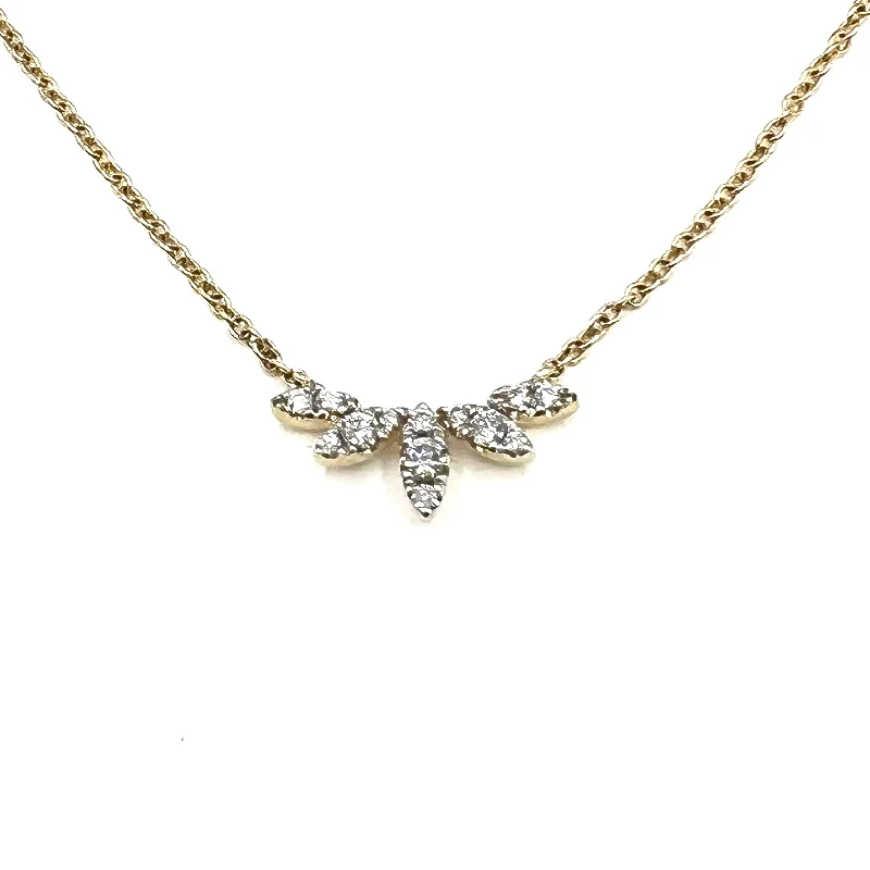 ruby necklaces for women-Cloud of Diamonds and Gold