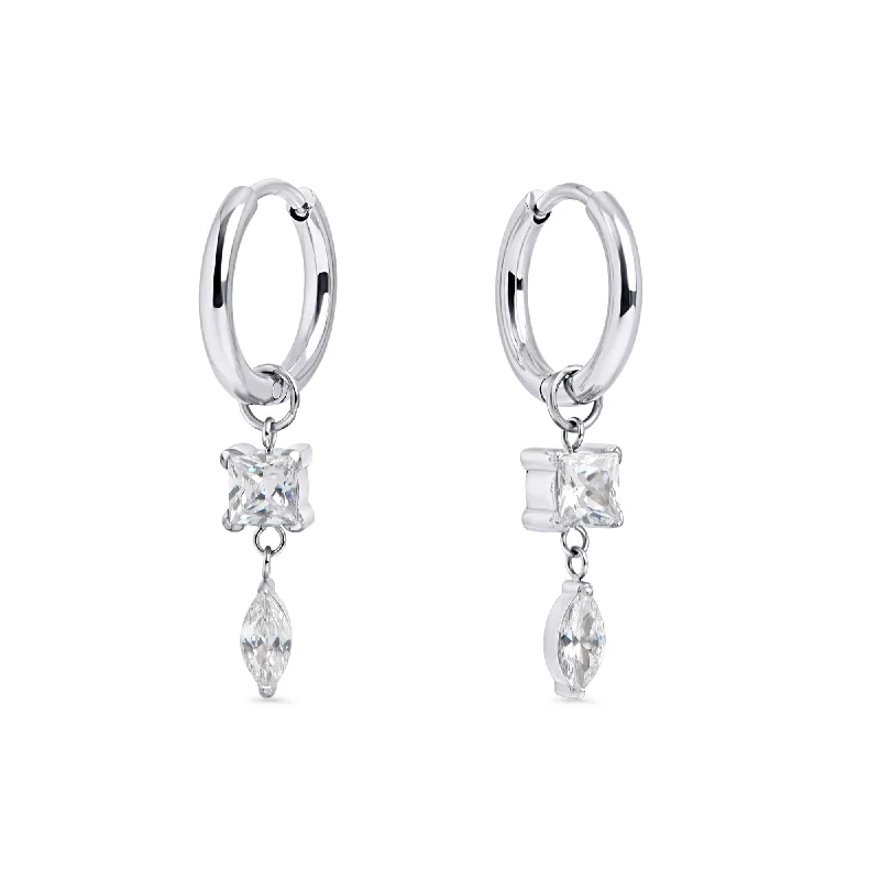 sapphire drop earrings for women-Freya Huggie Earrings