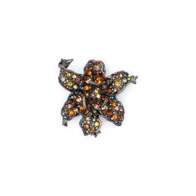 gold brooches for women-Spectrum Splendor Brooch