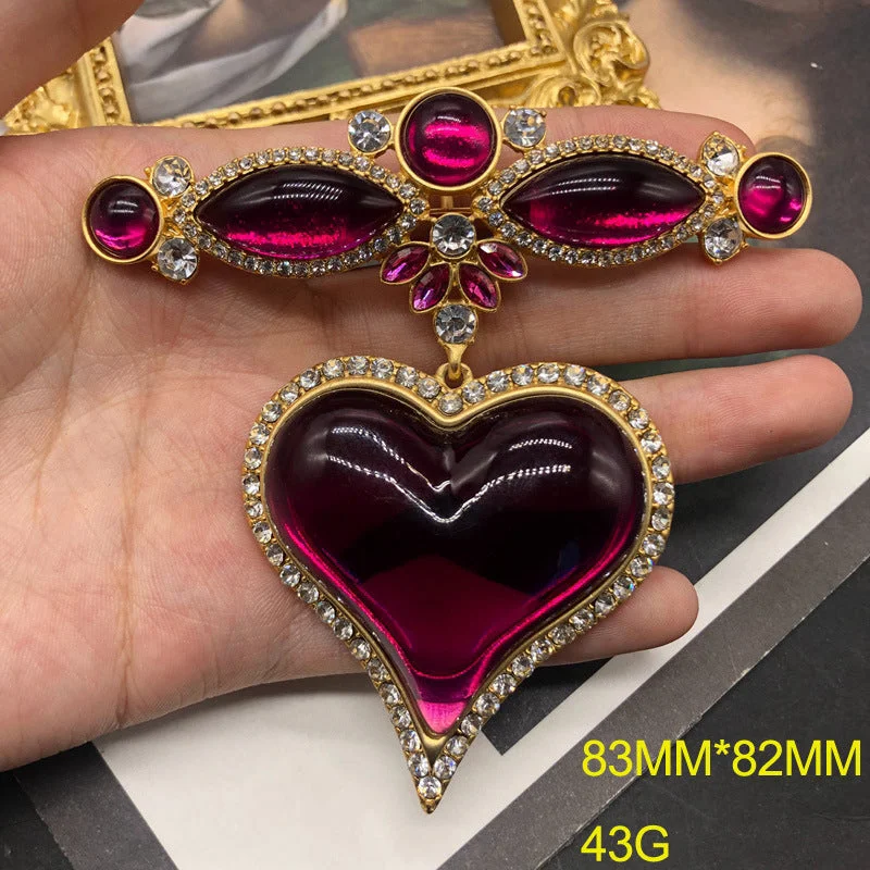 Om607 Purple Brooch