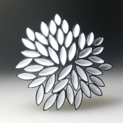 summer brooches for women-Foam Brooch- Marquise