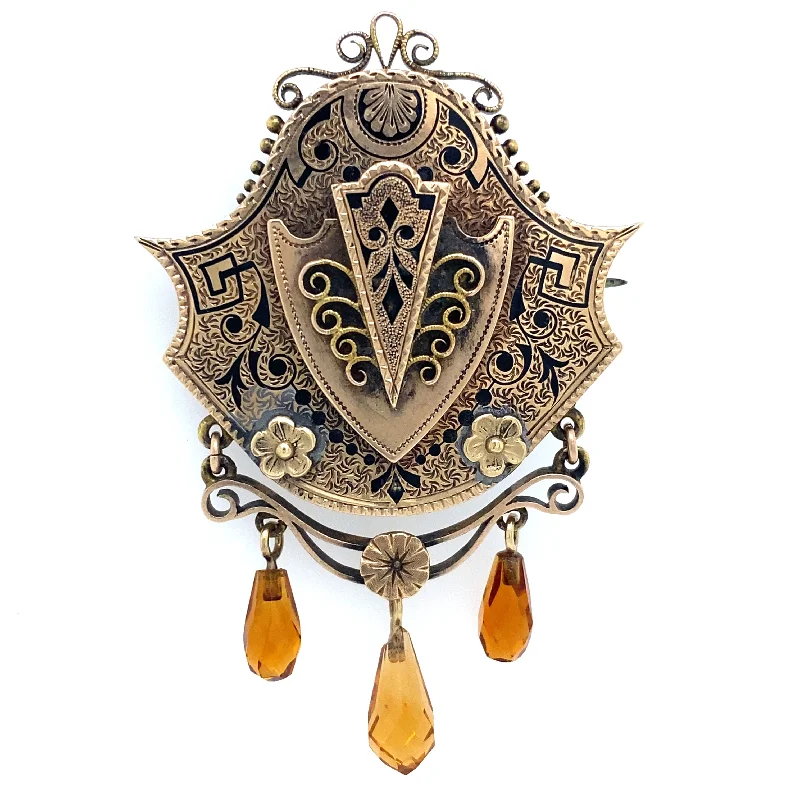 multi-layer brooches for women-Estate Late Victorian Brooch