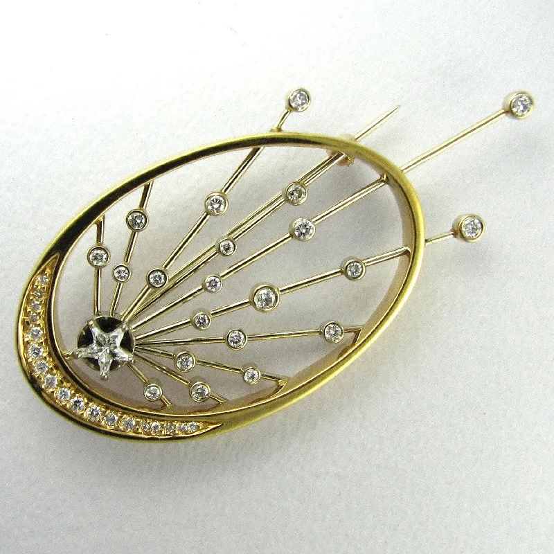 crystal-studded brooches for women-"Pushing the Envelope" Brooch