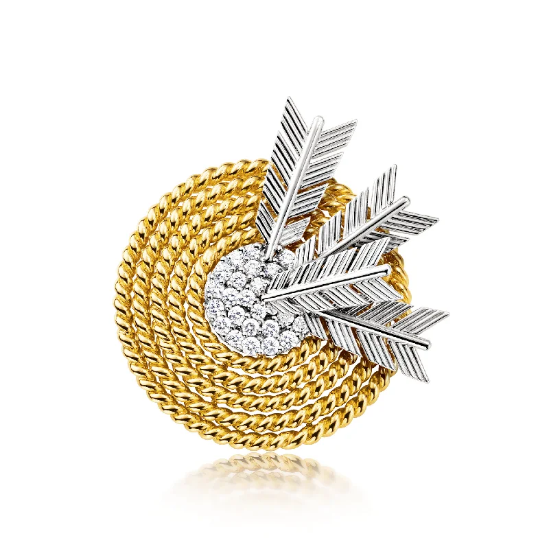 rhinestone brooches for women-Target Brooch